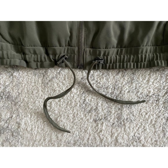 DKNY Womens Full Zip Long Sleeve Light‎ Bomber Jacket Small Green - Picture 7 of 10